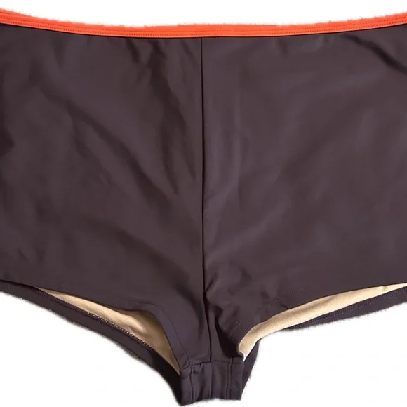 Cupshe Purple Boy Shorts Bikini with Red Accents/Straps - size XL bottom/L top - Picture 6 of 9